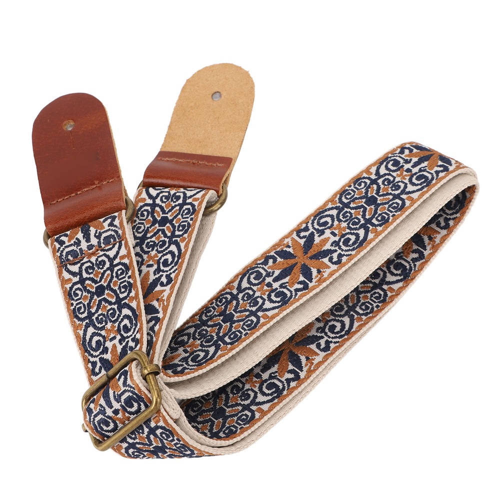 Musical Instrument Ukulele - 2Sets Embroidery Style Ukulele Strap Colorful