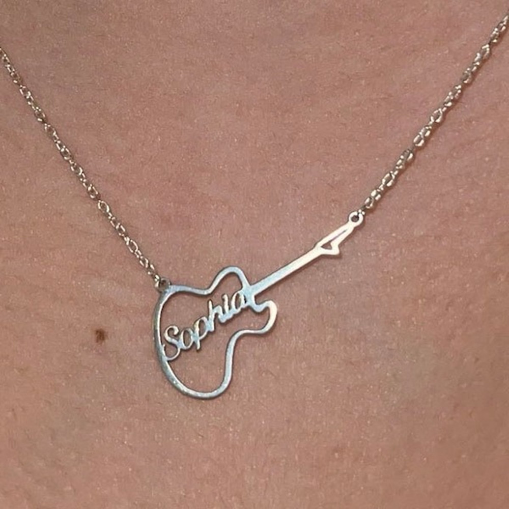 Personalized Guitar Symbol Nam - Musical Instrument And Names recension och pris
