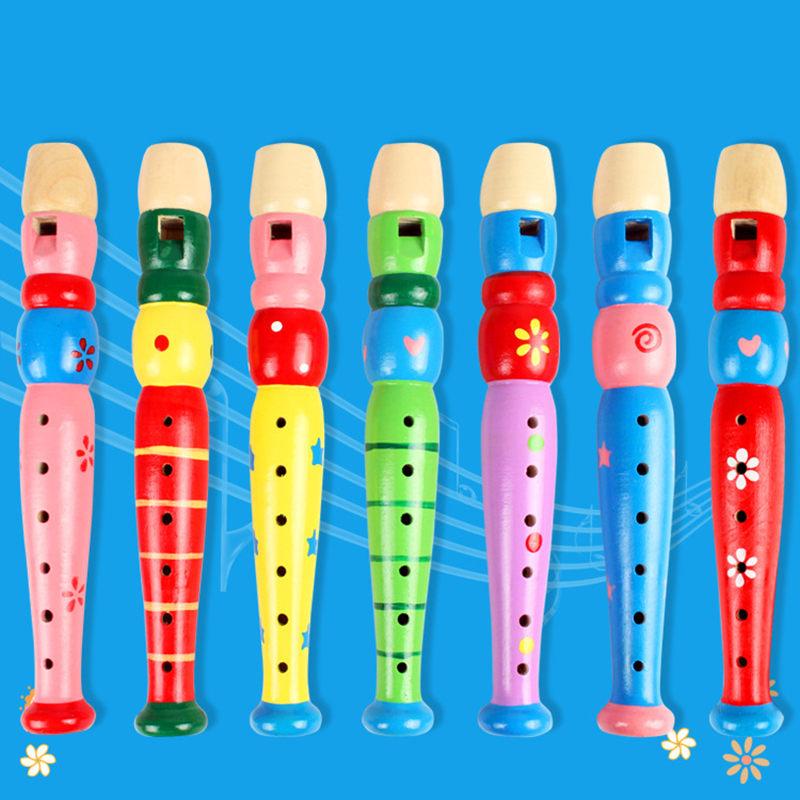 Hot Colorful Wooden Flute Musi - Musical Instrument Drawing recension och pris