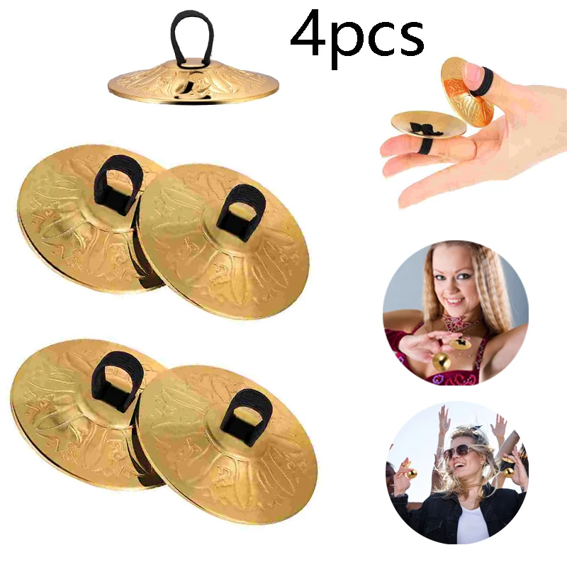 4Pcs/8Pcs Copper Mini Finger Z - Musical Instrument Zills recension och pris