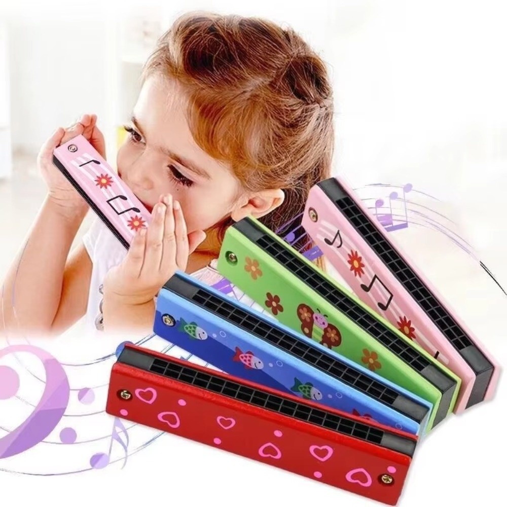 New 16 Holes Wooden Harmonica  - Musical Instrument Melodica recension och pris