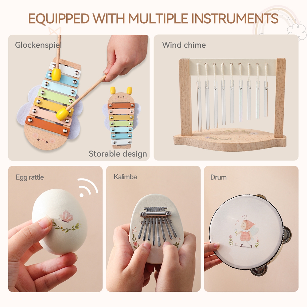 Music Toys Baby Wooden Montess - Musical Instrument Drawing recension och pris