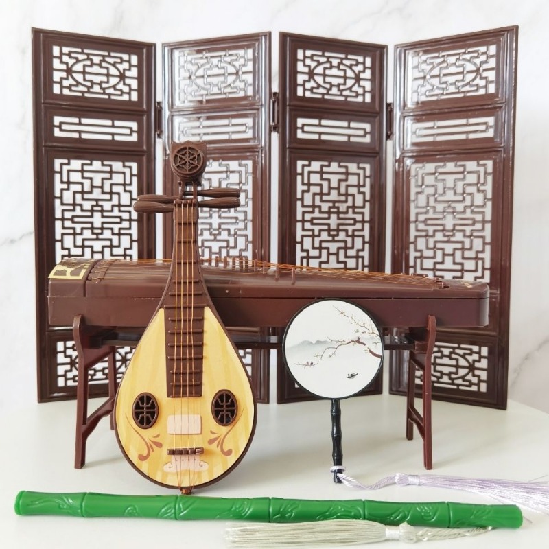 Antique Doll Accessories Chine - Musical Instrument Xiao recension och pris