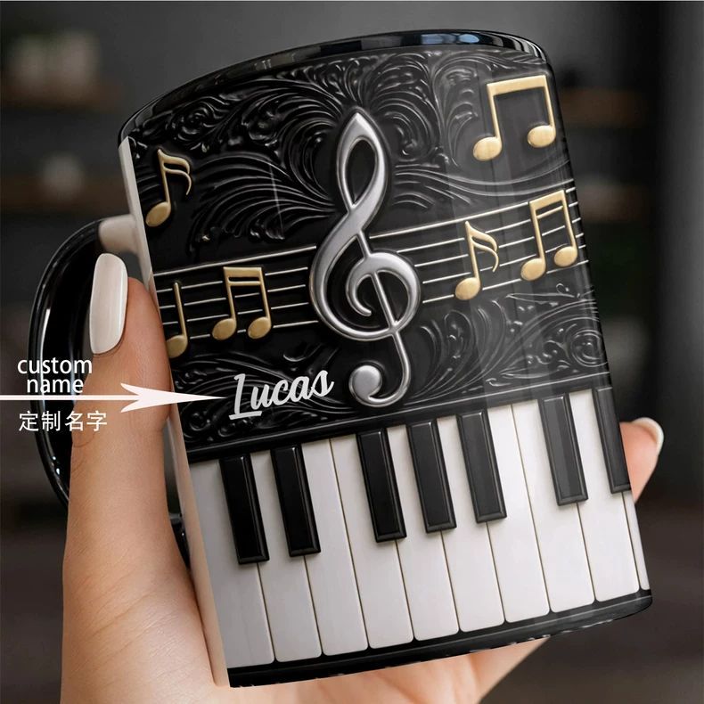 Personality Piano Ceramic Mug  - Musical Instrument And Names recension och pris