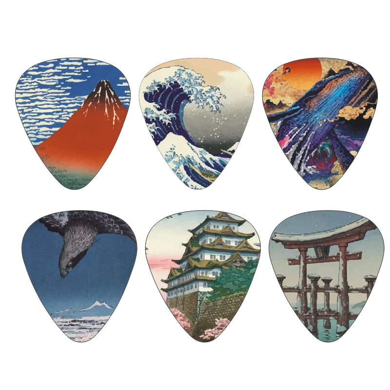 New 12pcs/set  Guitar Picks -  - Musical Instrument Drawing recension och pris