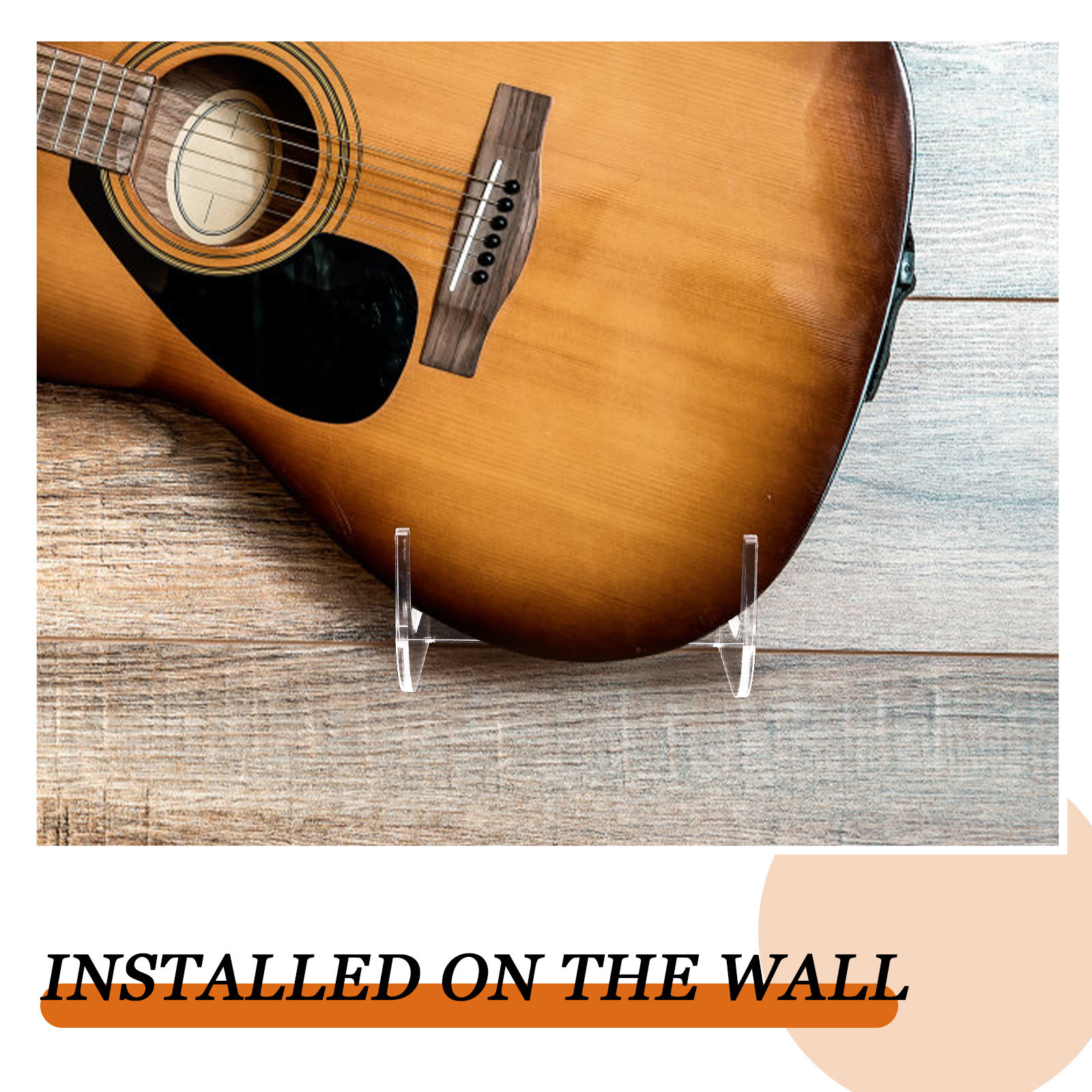 1Set Guitar Wall Hanger Acryli - Musical Instrument Ukulele recension och pris
