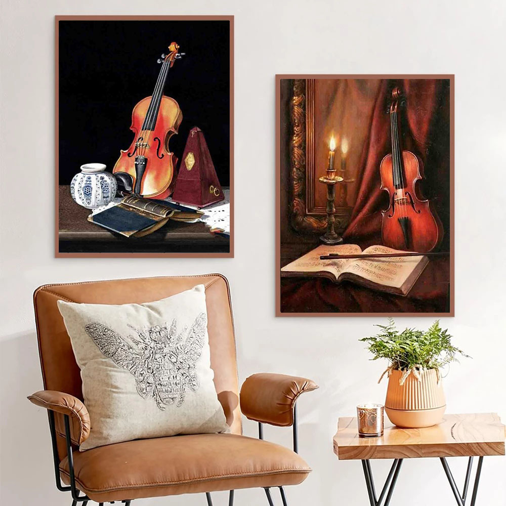 Paint By Numbers Violin Drawin - Musical Instrument In Drawing recension och pris